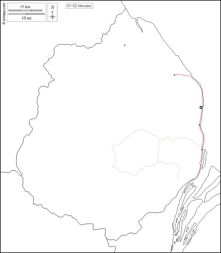 Pomeroon-Supenaam : d-maps.com: carte géographique gratuite, carte géographique muette gratuite, carte vierge gratuite, fond de carte gratuit, formats graphiques courants : frontières, principales villes, routes, blanc