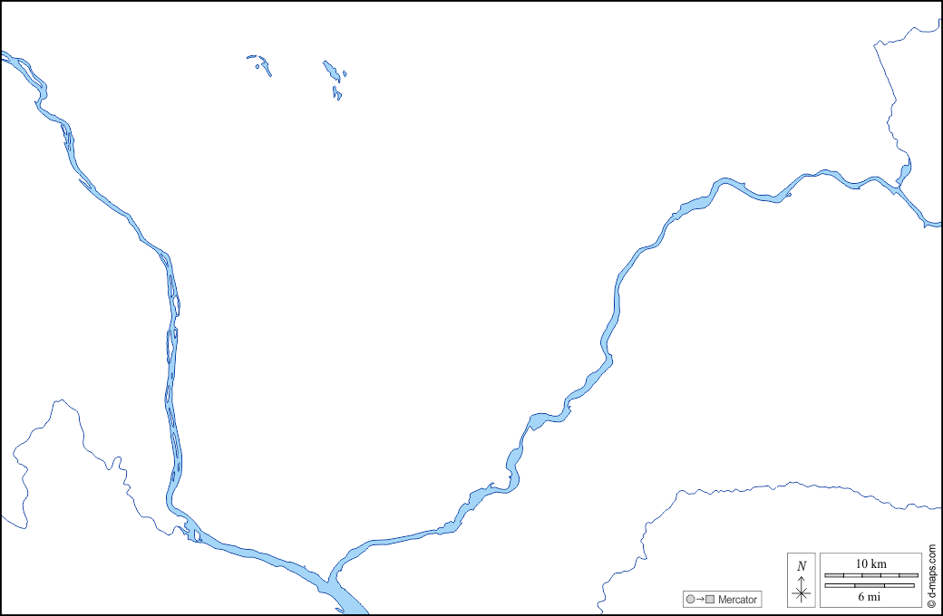 富兰克林县 : d-maps.com: 免费地图, 免费的空白地图, 免费的轮廓地图, 免费基地地图 : 海岸, 水文学