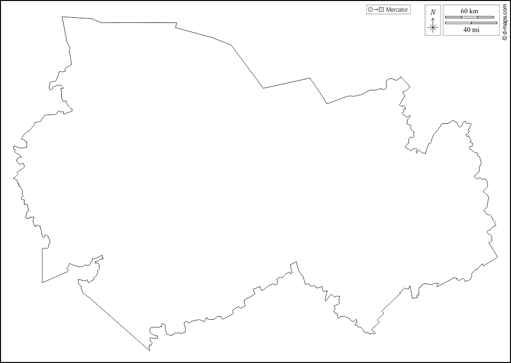 新西伯利亚州 : d-maps.com: 免费地图, 免费的空白地图, 免费的轮廓地图, 免费基地地图 : 大纲, 白