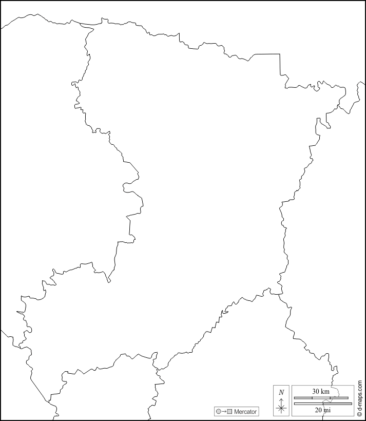 Rivne : d-maps.com: carte géographique gratuite, carte géographique muette gratuite, carte vierge gratuite, fond de carte gratuit, formats graphiques courants : frontières, blanc